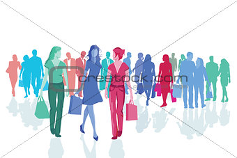 Groups of People shopping