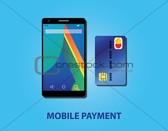 mobile payment with smartphone and credit card