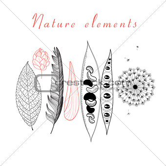 Natural set of different objects