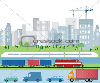 Traffic and transport in the city