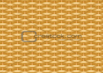 Seamless braided background. Wicker straw. Woven willow twigs. Wicker texture
