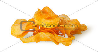 Pile of potato chips