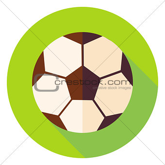 Football Soccer Ball Circle Icon