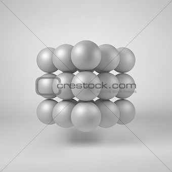White Abstract Polygonal Shape
