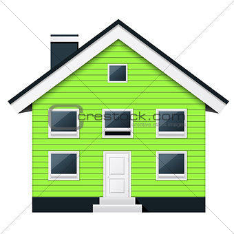 Green scandinavian condominium - green suburban townhouse