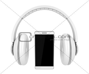 Smartphone and headphones