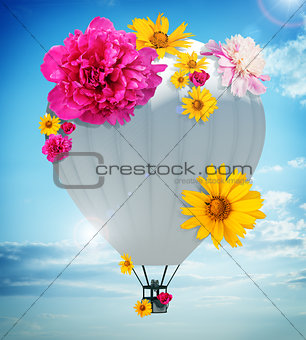 Balloon with flowers