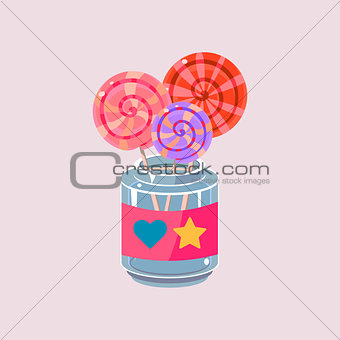 Lollypops In Jar