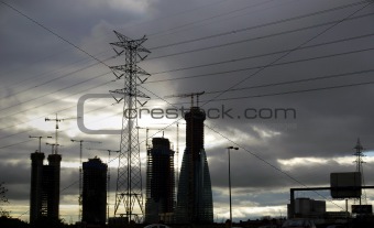 Electric Towers and Sky