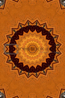 Wooden abstract decoration