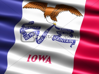 Flag of the state of Iowa