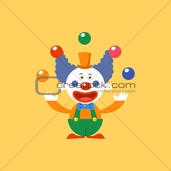 Happy Clown Juggling