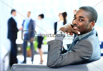 Portrait of smiling African American business man