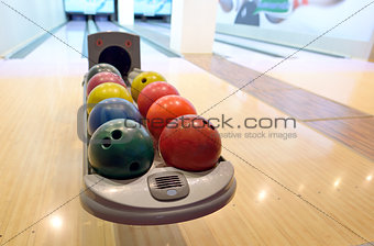 Colorful Bowling balls
