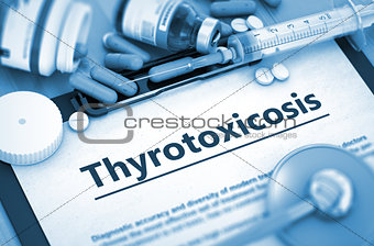 Thyrotoxicosis. Medical Concept.
