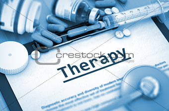 Therapy. Medical Concept. Toned Image. 