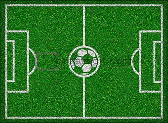 Football field. Vector illustration.