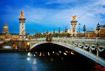 Bridge of Alexandre III,  Paris, France
