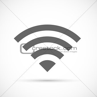 Wireless icon flat