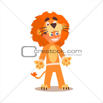 Boy Desguised As Lion
