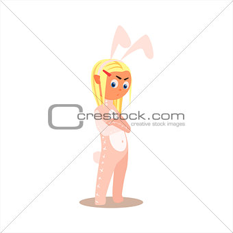 Girl Desguised As Rabbit