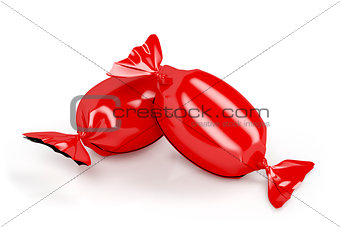 Red wrapped candies