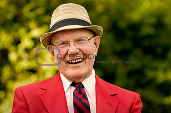 Laughing Elderly Man