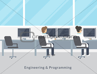 Engineering and programming working process