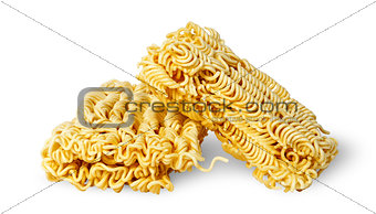 Two pieces noodles of fast preparation