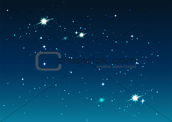 Night starry sky. Stars and space