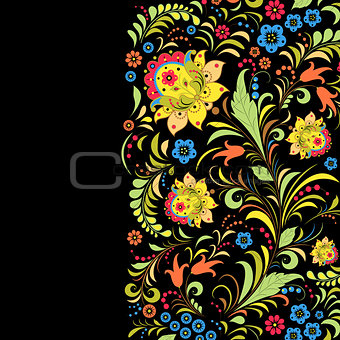 traditional russian floral  pattern
