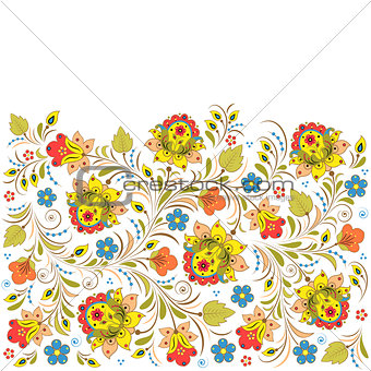 traditional russian floral  pattern.
