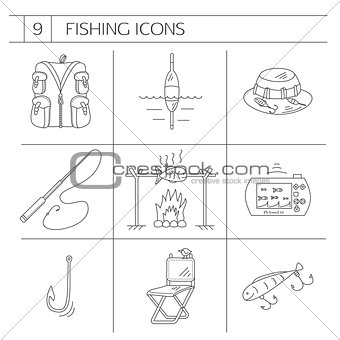 Fishing Line icons.