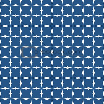 Tile vector pattern or blue and white background