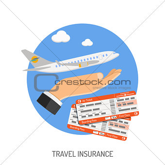Travel Insurance Flat Icon