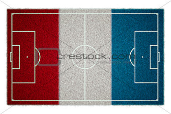 France Flag Soccerfield