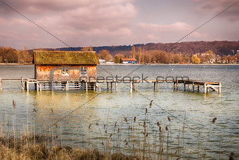 Hut Lake Ammersee Bavaria
