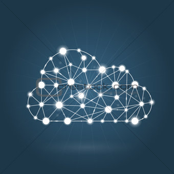 Cloud computing concept - internet communication network
