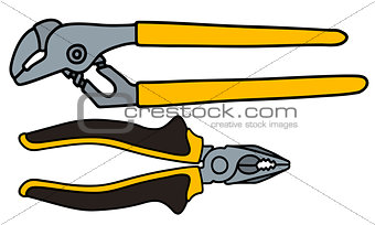 Wrench and combination pliers