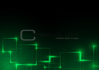 Green Futuristic Abstract Background