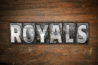 Royals Concept Metal Letterpress Type
