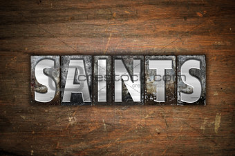Saints Concept Metal Letterpress Type
