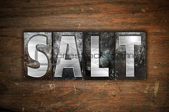 Salt Concept Metal Letterpress Type
