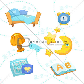 Child Bedroom Objects Set
