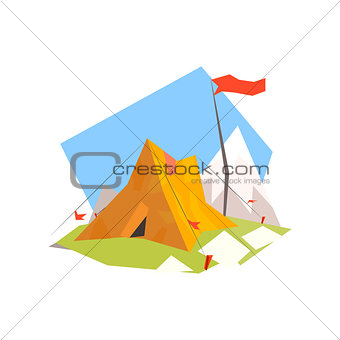 Mountain Camp With Tent