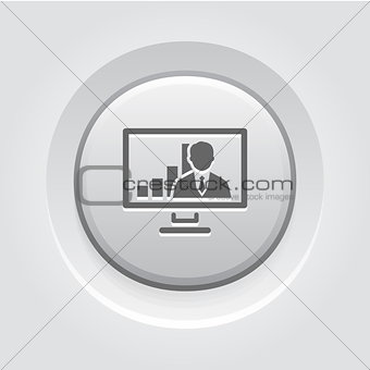 Video Conference Icon. Business Concept
