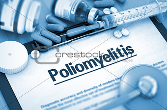 Poliomyelitis. Medical Concept.