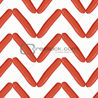 sausage colorful seamless background