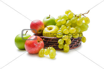 Apples and grapes arrangement