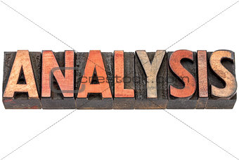 analysis word in wood type